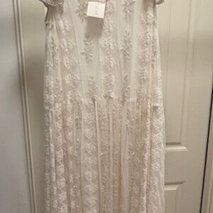Love the Label White Dress with Sparkle - Size M - New With Tags